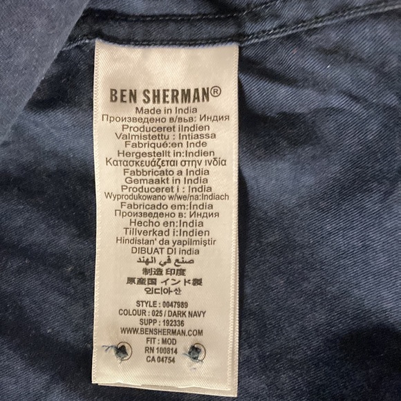 Ben Sherman original 100% cotton button down, size M. - Picture 5 of 6